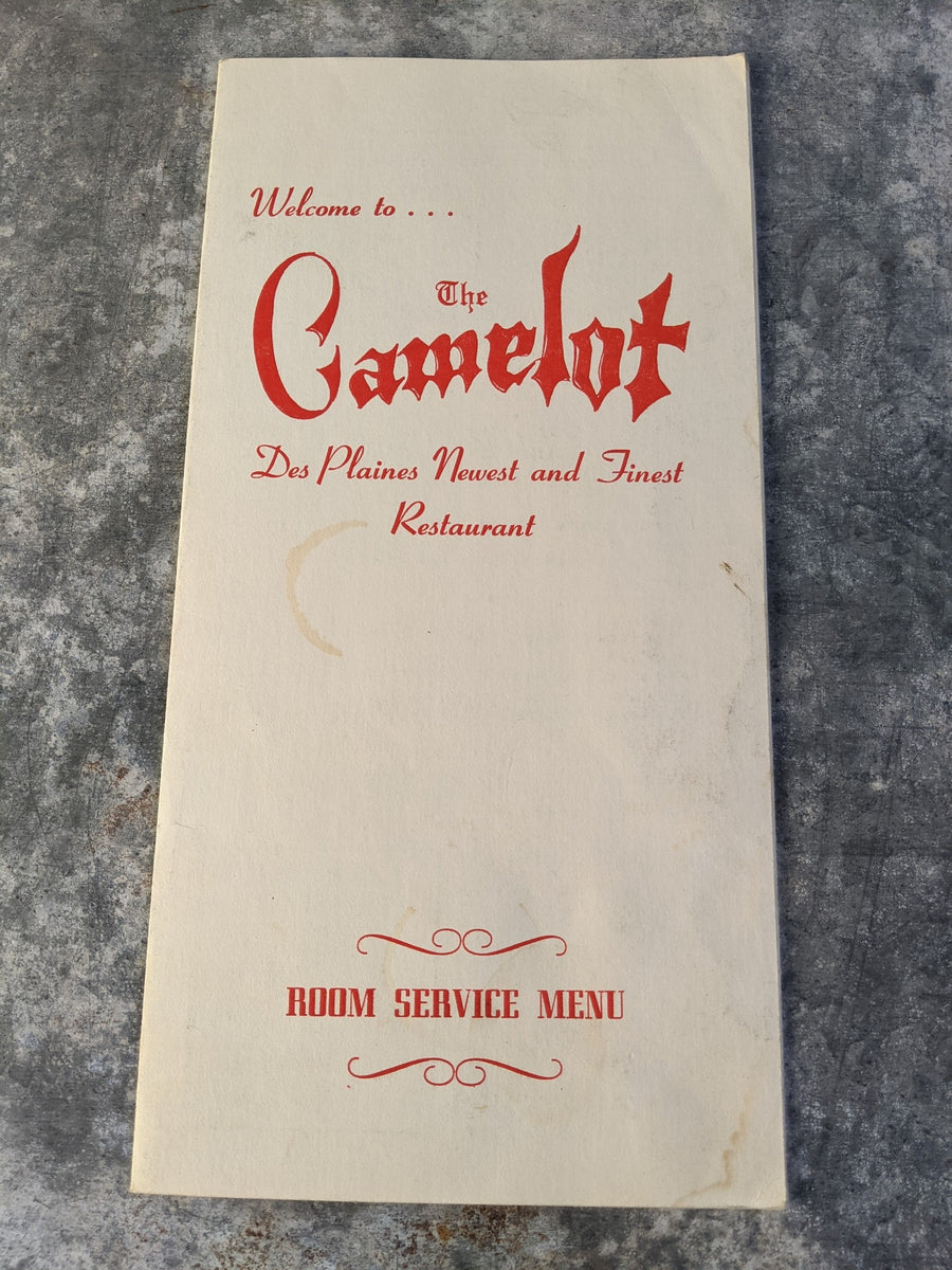 1970's The Camelot Room Service Restaurant Menu Des Plaines Iowa ...