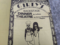 1981 GIRTY'S Backstage Dinner Theatre LAROE'S Restaurant Ad Grand Rapids Ohio