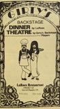 1981 GIRTY'S Backstage Dinner Theatre LAROE'S Restaurant Ad Grand Rapids Ohio