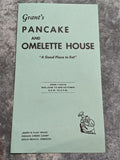 Grant's Pancake & Omelette House Menu Indian Creek Camp Gold Beach Oregon