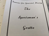 1980's The Sportsman's Grotto Gourmet Restaurant Menu Gold Beach Oregon