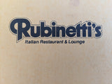 1979 RUBINETTI'S Italian Restaurant & Lounge Menu Warren New Jersey