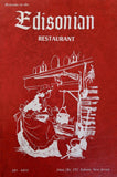 1970's EDISONIAN Restaurant Large Dinner Menu Edison New Jersey