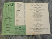 1960's SCHWAEBISCHE ALB German Restaurant Menu Warrenville New Jersey