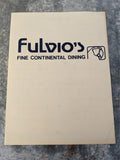 1980's FULVIO'S Fine Continental Dining Restaurant Menu Mystery Location