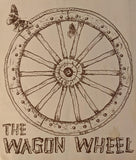 1980's The WAGON WHEEL Restaurant Menu Mariposa California Ed & Paula Eubner
