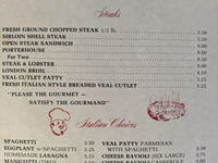 1960's COVINO'S Italian Restaurant Menu South Brunswick New Jersey