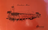 1981 HARRISON'S On The Water Laminated Restaurant Menu Fort Lauderdale Florida