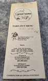 1980's GREAT TASTES Restaurant Take-Out Menu East & North Brunswick New Jersey