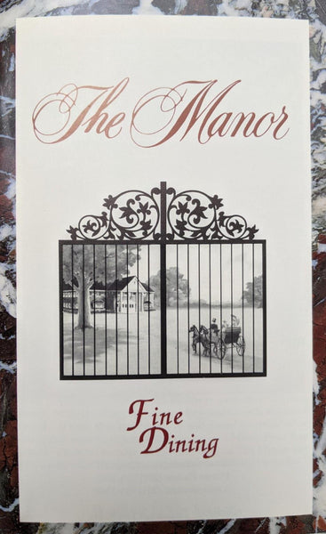 THE MANOR Le Dome Vintage Brochure Booklet Advertisement West Orange New Jersey