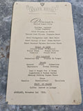 1959 GRAND HOTEL Restaurant Dinner Menu Card Auckland New Zealand