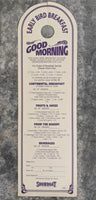 1992 SHOWBOAT CASINO Hotel Doorknob Breakfast Menu Atlantic City New Jersey