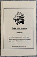 The SPOTTED HOG Restaurant Take Out Menu Lahaska Pennsylvania