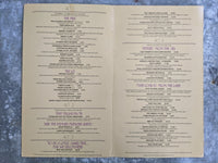 1980's YESTERDAY'S Restaurant Bill Of Fare Large Menu Fort Lauderdale Florida