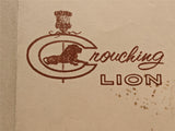 1950's CROUCHING LION Restaurant Lunch Menu Kaaawa Oahu Hawaii