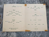 1960 VOLCANO HOUSE Restaurant Breakfast Menu Hawaii National Park Kilauea