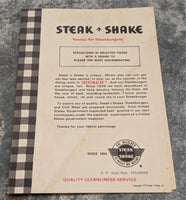 1975 Steak n Shake Vintage Menu Steakburger Chili Three Ways Takhomasak
