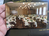 1960's The SUMMIT HOUSE Restaurant Dinner Menu Branford Hills Connecticut