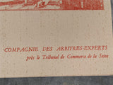 1957 Menu LA TOUR D'ARGENT POINCT NE LEURRE Compagnie Des Arbitres Experts Paris