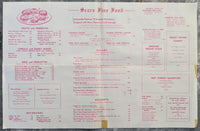 1950's SEARS Fine Food Restaurant Menu San Francisco California