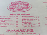 1950's SEARS Fine Food Restaurant Menu San Francisco California