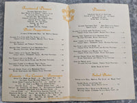 1947 CLARK'S Restaurant Menu Boy Scouts Of America Cleveland Akron Erie Ohio