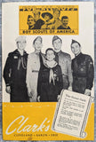 1947 CLARK'S Restaurant Menu Boy Scouts Of America Cleveland Akron Erie Ohio