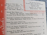 1947 CLARK'S Restaurant December Lunch Menu Cleveland Akron Erie Ohio