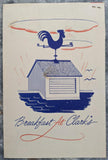 1940's CLARK'S Restaurant Breakfast Menu Greater Cleveland Ohio
