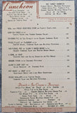 1945 CLARK'S RESTAURANT WWII Victory War Chest Menu Cleveland Akron Erie Ohio