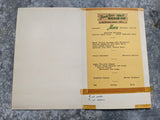 1950's French River CHALET BUNGALOW CAMP Menu Ontario Canada